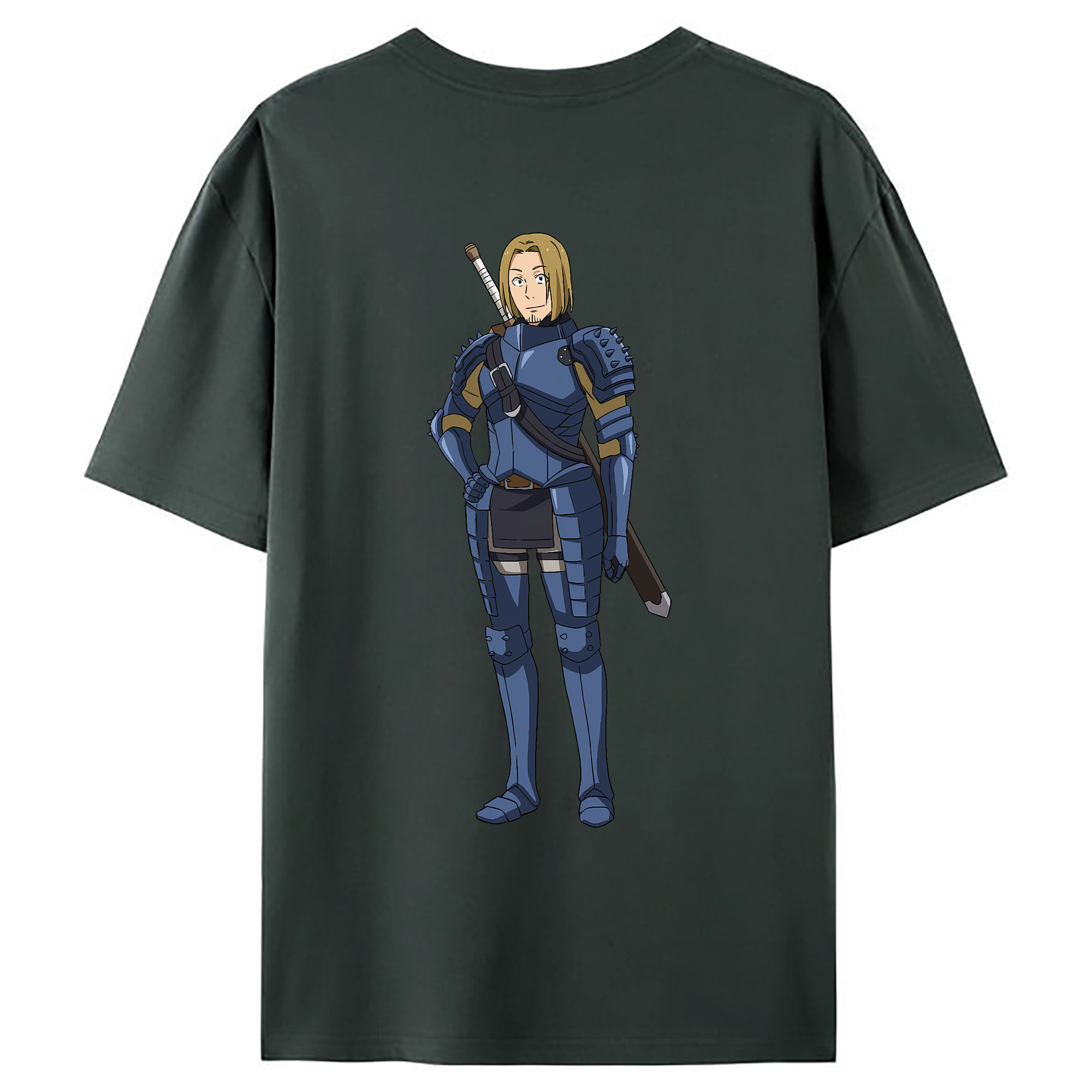 （画像用） 転スラ Regarding Reincarnated to Slime 綿100％ メンズ半袖Tシャツ（バックプリント） 通気性